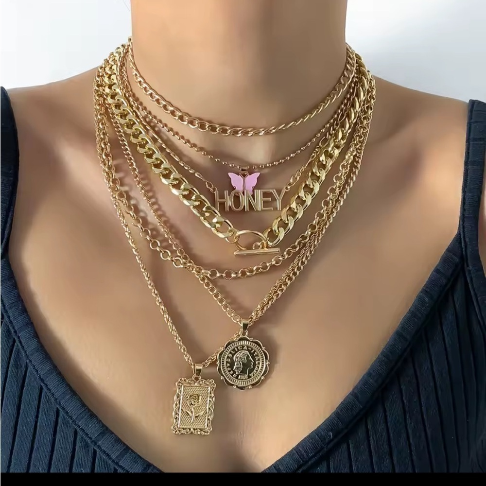 Gold Layered Necklace Set
00001 - Picture 1 of 6